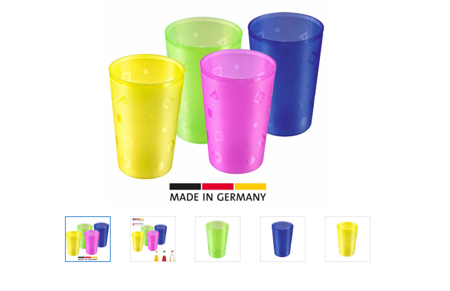 Westmark Becher farbig 30cl - 10 St.